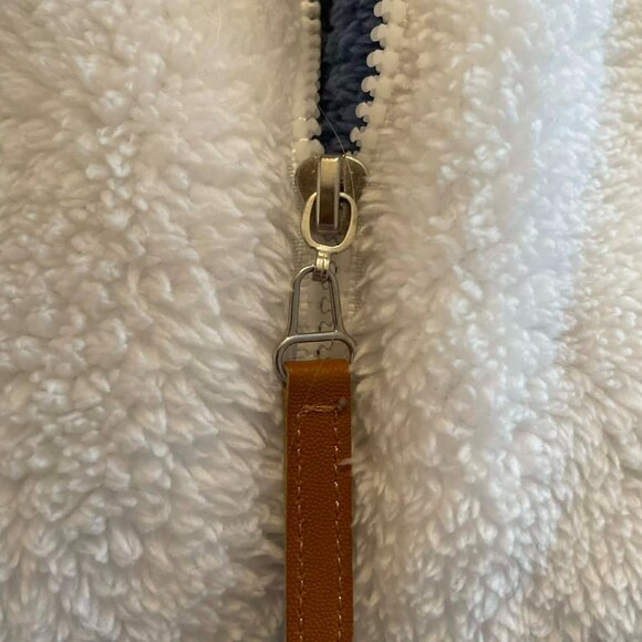 SHERPA fleece vest men SIZE 4XL ,colorblock, full zip, oversized. 2 side pocket - Picture 4 of 8